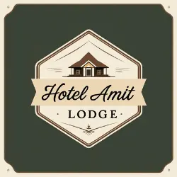 logo for hotel amit lodge